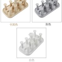 高颜值杯架 4座 [卡其色] 高颜值玻璃杯挂架沥水杯子置物架水杯架杯架塑料欧式倒挂杯子收纳