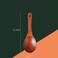 21.5厘米饭勺 酸枣木生漆木铲不粘锅木铲锅铲长柄炒菜铲木质专用锅铲实木长木铲