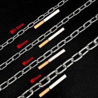 2.5mm 1米无赠品 镀锌链条加粗铁环吊链秋千铁链防盗锁链护栏链装饰链栓牛链6毫米