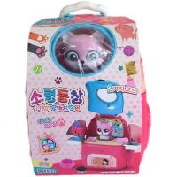 小仱同学宠物背包505粉 小仱同学宠物背包玩具公主双肩手提娃娃饰品彩妆女孩仿真过家家