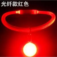 硬胶管光纤红色送吊坠2铃铛 S(35cm)建议5-15斤 宠物发光项圈可充电USB三种闪灯模式 夜晚遛狗夜光项圈金毛狗项