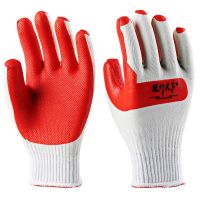 6双 劳保手套耐磨胶片加厚塑胶涂建筑男工地搬砖防护防滑扎钢筋工耐用