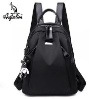 主图款(黑色) Augtarlion澳洲袋鼠女士双肩包女韩版潮流背包女学生旅行书包女