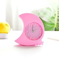 月亮款 叮当猫卡通KT闹钟学生初中生创意闹钟床头闹钟凯蒂猫闹钟儿童礼物