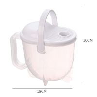 白色 洗米器创意免手洗淘米盆筛塑料淘米箩篮带沥水冲刷式大米清洗神器