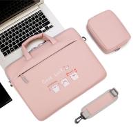 粉色 13寸 联想华硕惠普华为笔记本13 14 15寸电脑包手提防震摔卡通可爱女