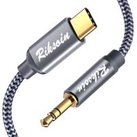 深空灰 0.6米 车载AUX音频线Type-c转3.5mm转接线公对公连接汽车音响头戴式耳机