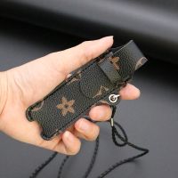 黑色印花皮套 锐刻relax皮套一代悦克四代杆皮套yueke魔笛保护套丫OOZ柚子挂绳