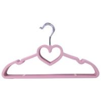 粉红色心形 5个装 少女心衣架蝴蝶结女士衣架学生衣架宿舍衣架晒衣架家用无痕防滑