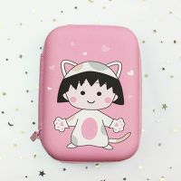 送绑耳机线-方包小丸子 充电器包数据线收纳包U盘收纳盒蓝牙耳机卡通可爱收纳包零钱包