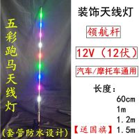 12V--60厘米跑马天线灯 夹边底座[适用汽车] 汽车12V领航杆灯跑马天线灯越野车改装天线灯摩托车天线灯流水灯