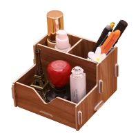 DJYL樱木色 办公室电脑显示器增高架桌面台式加高加宽带抽屉笔筒收纳置物架