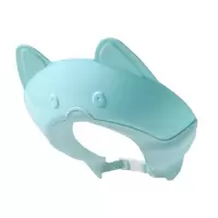 小猫蓝色洗头帽 宝宝洗头帽硅胶防水护耳朵儿童洗发帽子小孩婴儿洗澡神器护眼浴帽