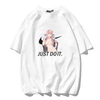 白色(02) S DARLING in the FRANXX联名02动漫短袖Zero Two上衣服二次元T恤
