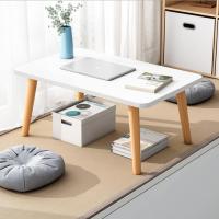 白色 加厚款圆形40*30 北欧小户型家用阳台客厅房间榻榻米小桌子小茶桌长方形飘窗小茶几