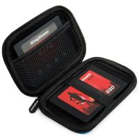 黑色 手机蓝牙耳机收纳包硬壳充电宝移动硬盘收纳盒防水防摔学生旅行