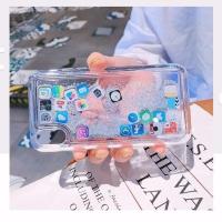 银色流沙 iPhone 5 iPhoneX流沙手机壳苹果图标6s/7/8plus保护壳XR/xsmax防摔7plus壳