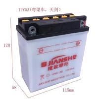 建设12v5 建设12V4A5A65A7A9A摩托车电池踏板车钻豹125150110弯梁车电瓶