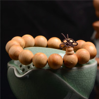 崖柏15mm*15颗珠子 桃木汽车挂件平安符档位珠装饰品档把佛珠自动挡把挂挡珠高档男女