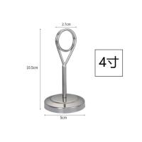 银色4寸10厘米-C27 不锈钢金色圆环席位卡夹餐厅婚庆签到卡牌类目价位数字牌夹特价
