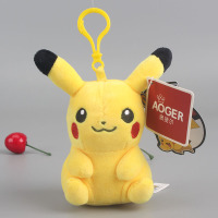 皮卡丘挂件(经典款) 高约12cm澳捷尔 澳捷尔正版皮卡丘大侦探书包小挂件公仔毛绒玩具可爱包包挂饰品