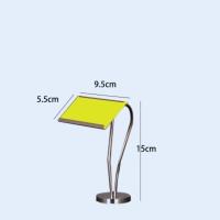 心型牌15CM高 95x55mm 不锈钢台号牌餐桌座菜牌台卡架自助餐菜名座名片席位卡夹婚庆桌架