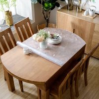 田园花朵1.5mm 60*120cm长方形 透明水晶板pvc伸缩折叠桌椭圆形桌布防水防油免洗桌垫防烫软玻璃