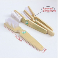 洁丽鞋刷竹子的 1个装 竹衣刷竹板刷衣物清洁刷硬毛刷洗鞋刷洗衣服的刷子衣物刷