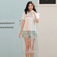 透明常规款(男女通用) M 防暴雨雨衣透明女加长款全身加厚徒步登山旅游学生背包雨披男户外