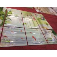 平面哑光0.1平方 瓷砖背景墙现代客厅3D竹子荷花电视背景墙瓷砖壁画拼图家和万事兴