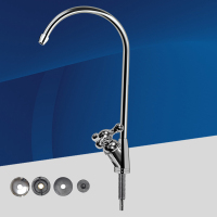 三叉龙头 送直接 2分净水器龙头水晶底座茶具配件茶几桌面式通用可移动家用水龙头