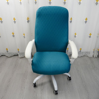 梵星蓝-S码 椅子套罩靠背一体弹力座椅套办公椅拉链款电脑椅子套简约四季通用