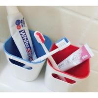 代购国内吉桑盒子牙刷架牙刷缸牙具座收纳盒子牙刷盒2件套