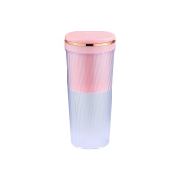 小飞：粉色-USB数据线 便携式随身榨汁机迷你家用多功能果汁机自动榨绿之源（其他家电）