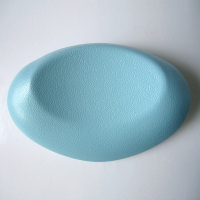 清新浅蓝 浴缸靠枕枕头弹性PU彩色防水枕垫通用型强吸附力吸盘头枕卫浴配件