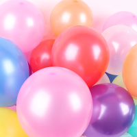 1.5克加厚气球混色 约100个 婚礼布置气球结婚婚房装饰儿童生日派对场景创意布置婚庆用品