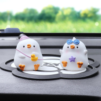 小鸽鸽[AC](茶花垫 汽车创意香薰摆件车载摆饰可爱鸟蛋男女礼物车内装饰用品大全