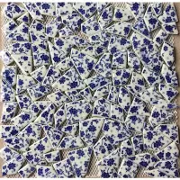 青花碎片 青花拼图马赛克 电视背景墙瓷砖 陶瓷瓷片碎片 园林阳台地砖瓷砖