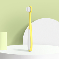 黄小鸭一支 正姿手柄 儿童牙刷1-2-3-4-5-6岁以上婴儿幼儿乳牙宝宝牙膏套餐软毛万毛