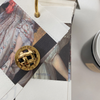 #[复古星球] 15mm[5颗] YOMOSTUDIO 法式celi高档金属纽扣复古星球粗花呢手缝扣毛衣配件