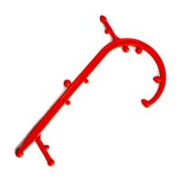 桔红色 健力乐原始点背部肩部腰部按摩器钩杖按摩藤勾棒不求人按摩器