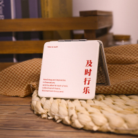 及时行乐双面镜 知物猪化妆折叠镜子少女心ins风便携随身桌面学生宿舍卡通梳妆镜