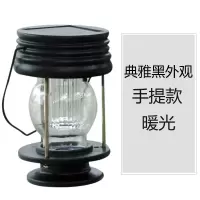典雅黑马灯吊挂款-暖光 太阳能灯户外庭院灯LED吊挂灯家用小夜灯马灯室内花园装饰防水