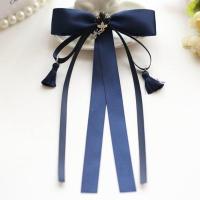 配10cm三片弹簧夹 蓝色飘带蝴蝶结发饰顶夹手工DIY饰品蝴蝶结马尾发夹M1896