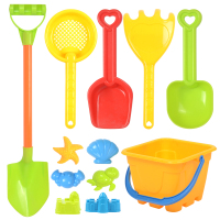 沙滩桶大铲12件套 收藏送回力车 沙滩玩具套装儿童玩沙工具挖沙沙桶大号玩雪小孩男孩宝宝玩沙子