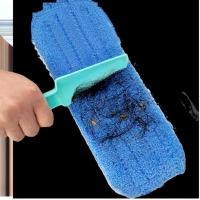 中号平拖1片蓝布 平托托帕免手洗家居拖把轻巧木板抹布地板砖托把打蜡平板地家用