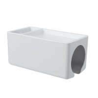 灰色 吹风机架免打孔浴室卫生间厕所置物收纳架壁挂电吹风挂架风筒架子