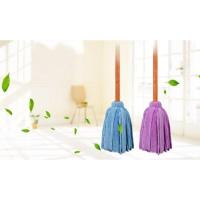毛巾颜色随机【拍两把送一把】 手压地板拖布家用免手洗毛巾水拖拖把布托把瓷砖老式胶棉木柄旋