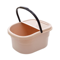 北欧粉 泡脚桶过小腿足浴盆高深桶过膝洗脚桶塑料家用浸脚养生按摩足疗盆