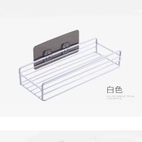 一个装长方形《1个白色》 卫生间三角浴室用品洗澡间收纳厕所免打孔墙上马桶拐角置物架壁挂